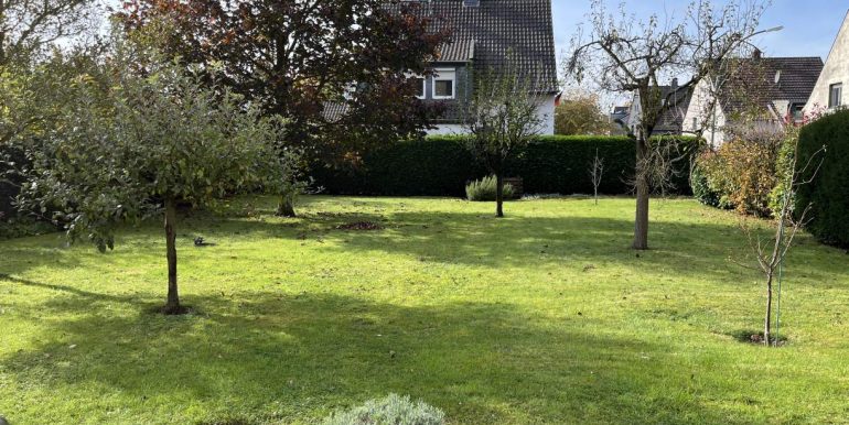 Blick auf das Grundstück