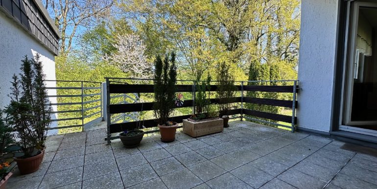 Terrasse am Wohnbereich