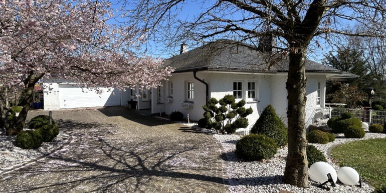 Ansicht Eingang und Garage