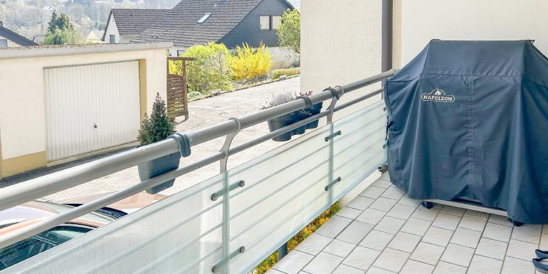 Balkon mit grüner Aussicht