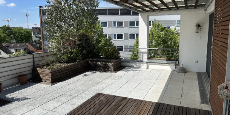 Dachterrasse mit südlicher Ausrichtung