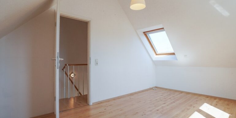 Spitzboden als weiteres Schlafzimmer nutzbar