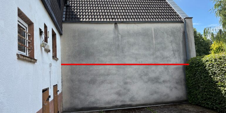 Tiefe des möglichen Anbaus