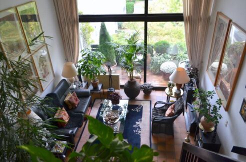 Blick von der Galerie zum Wohnraum