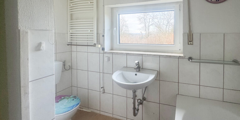 Tageslichtbad mit Wanne und Dusche