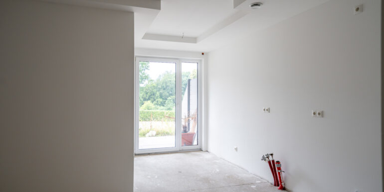 Blick vom Wohnbereich zur Küche