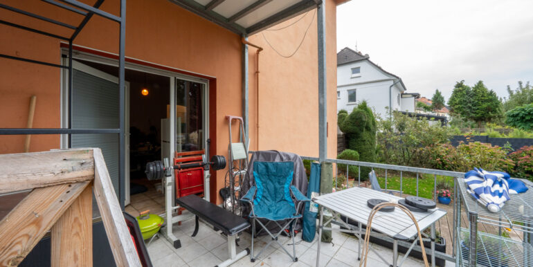Balkon Erdgeschoss Garten Zugang