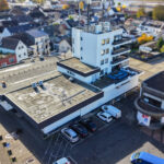 Seitliche Luftaufnahme