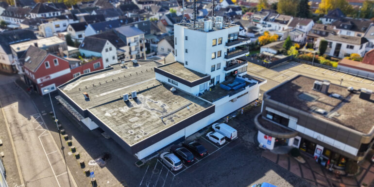 Seitliche Luftaufnahme