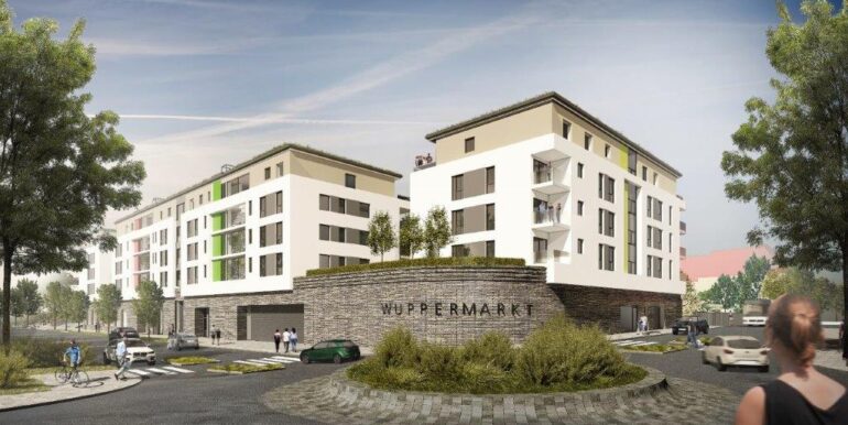 Seitliche Gebäudeansicht