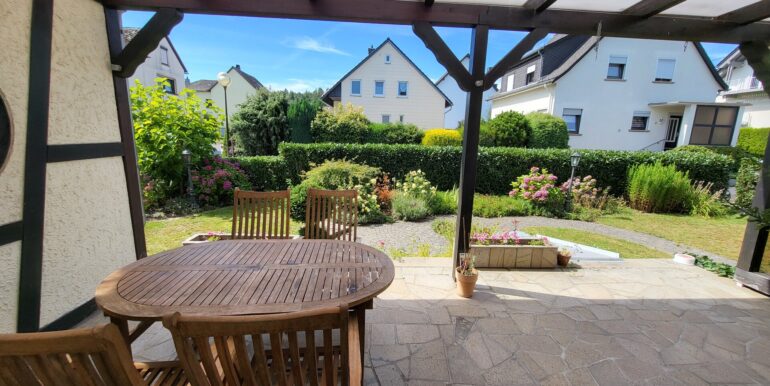 Blick auf die Terrasse