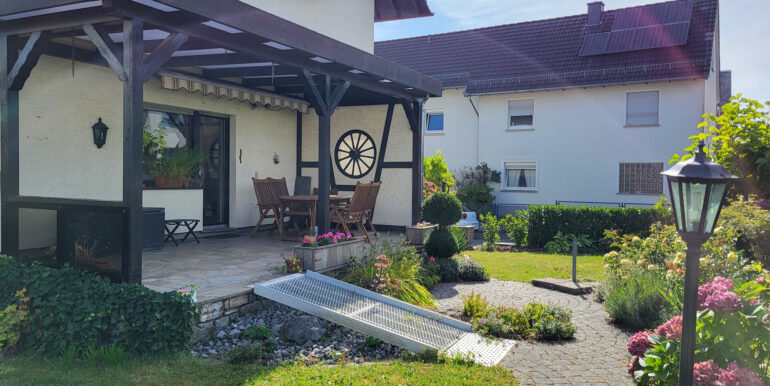 Blick auf die Terrasse