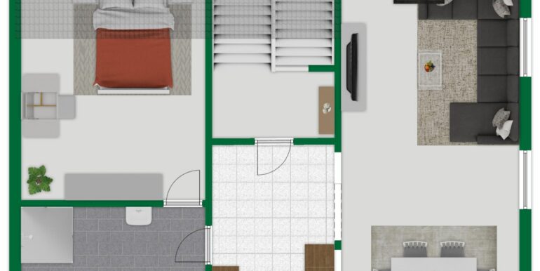 Grundriss-Skizze Dachgeschoss