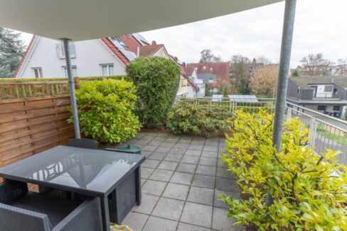 Die großzügige Terrasse