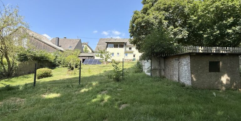 Blick vom unteren Grundstück