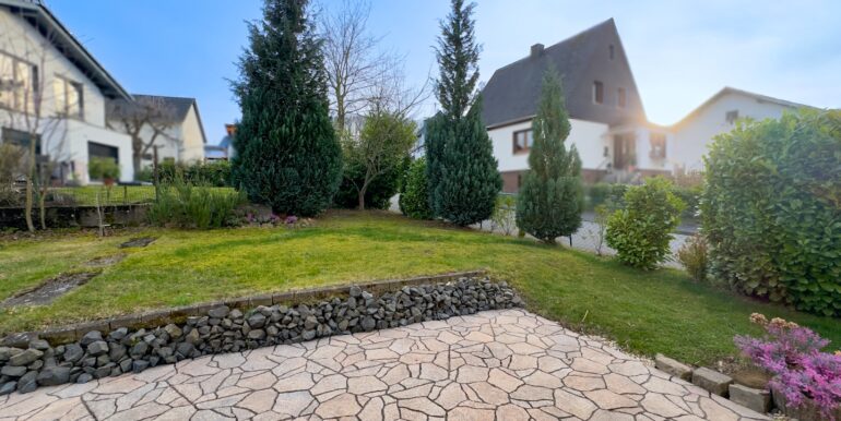 Ansicht Terrasse + Garten