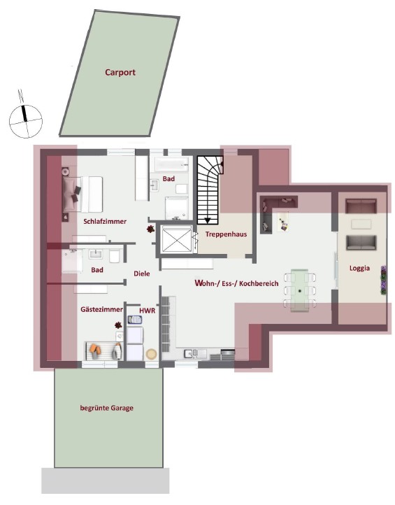 Exklusive 3 Zimmer Neubaumietwohnung in bester Lage von Siegburg zu vermieten. - Foto 1