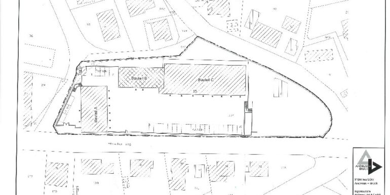 Lageplan mit Gebäuden