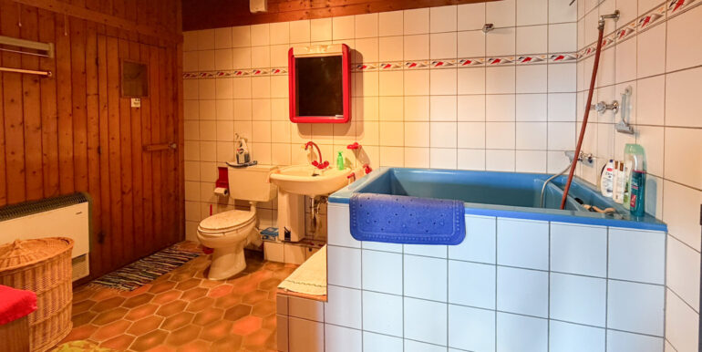 Badezimmer mit Sauna