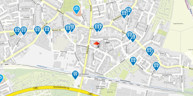 Geolyzer Kartenausschnitt