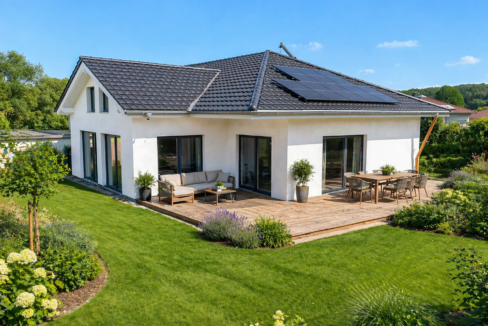 Die Terrasse ist  noch nicht fertig gestellt (Vorschlag)