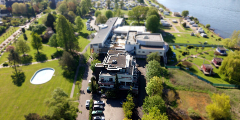 Draufsicht-Hotel