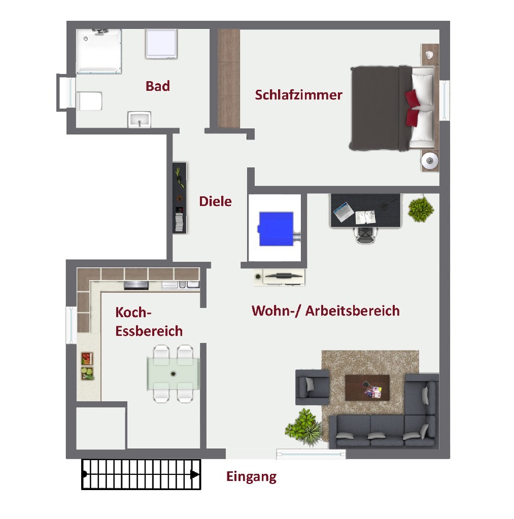 Schön geschnittene 2-Zimmer Souterrain-Wohnung in ruhiger Wohngegend! - Foto 4