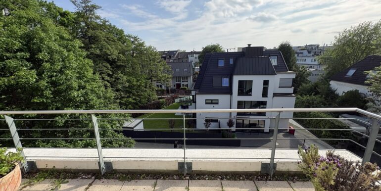 Blick vom Balkon Richtung Mühlengraben